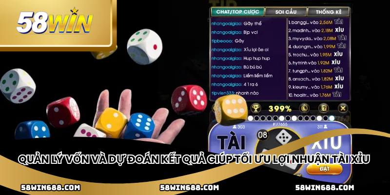 Quản lý vốn và dự đoán kết quả giúp tối ưu lợi nhuận tài xỉu