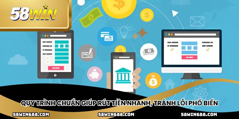Quy trình chuẩn giúp rút tiền nhanh, tránh lỗi phổ biến